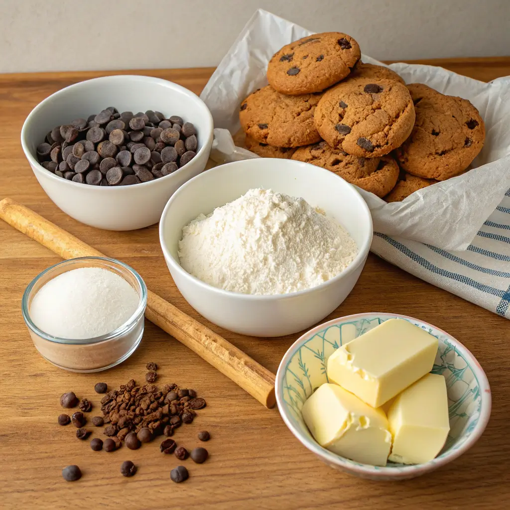 Ingredients for air fryer cookies