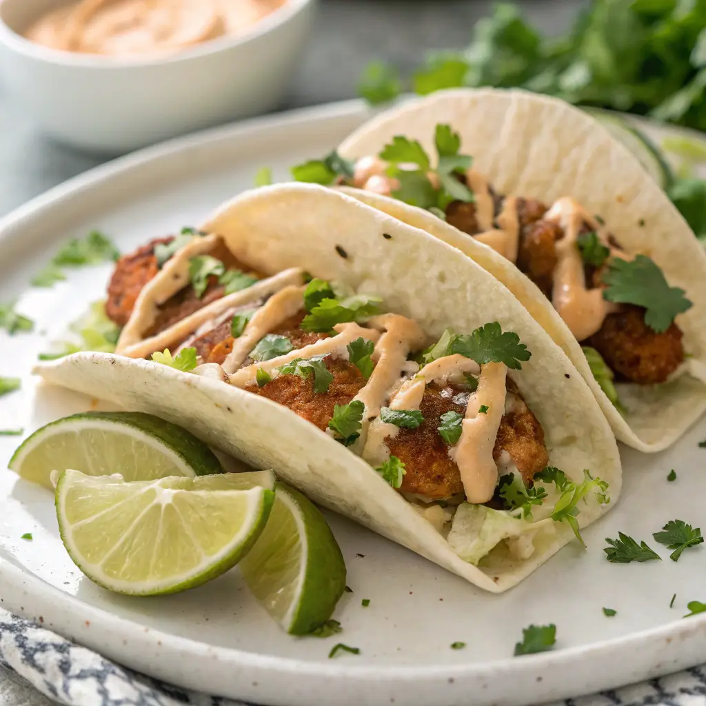 Delicious chipotle crema served with tacos