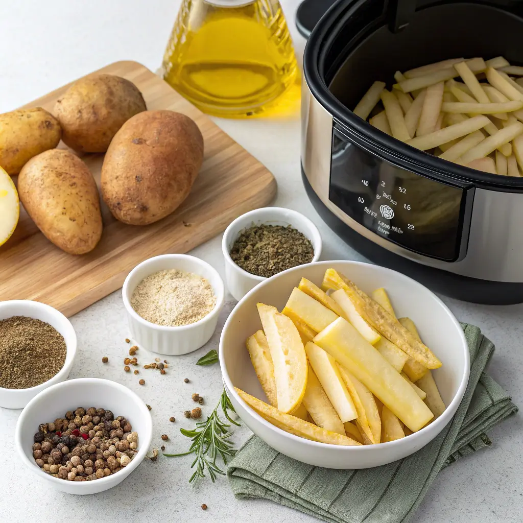 Ingredients for Air Fryer French Fries