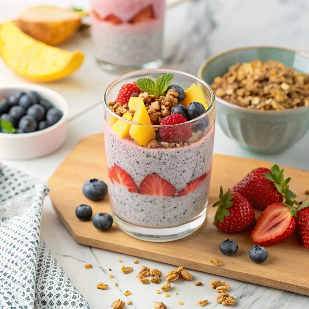 How to make chia seeds in fruit smoothies