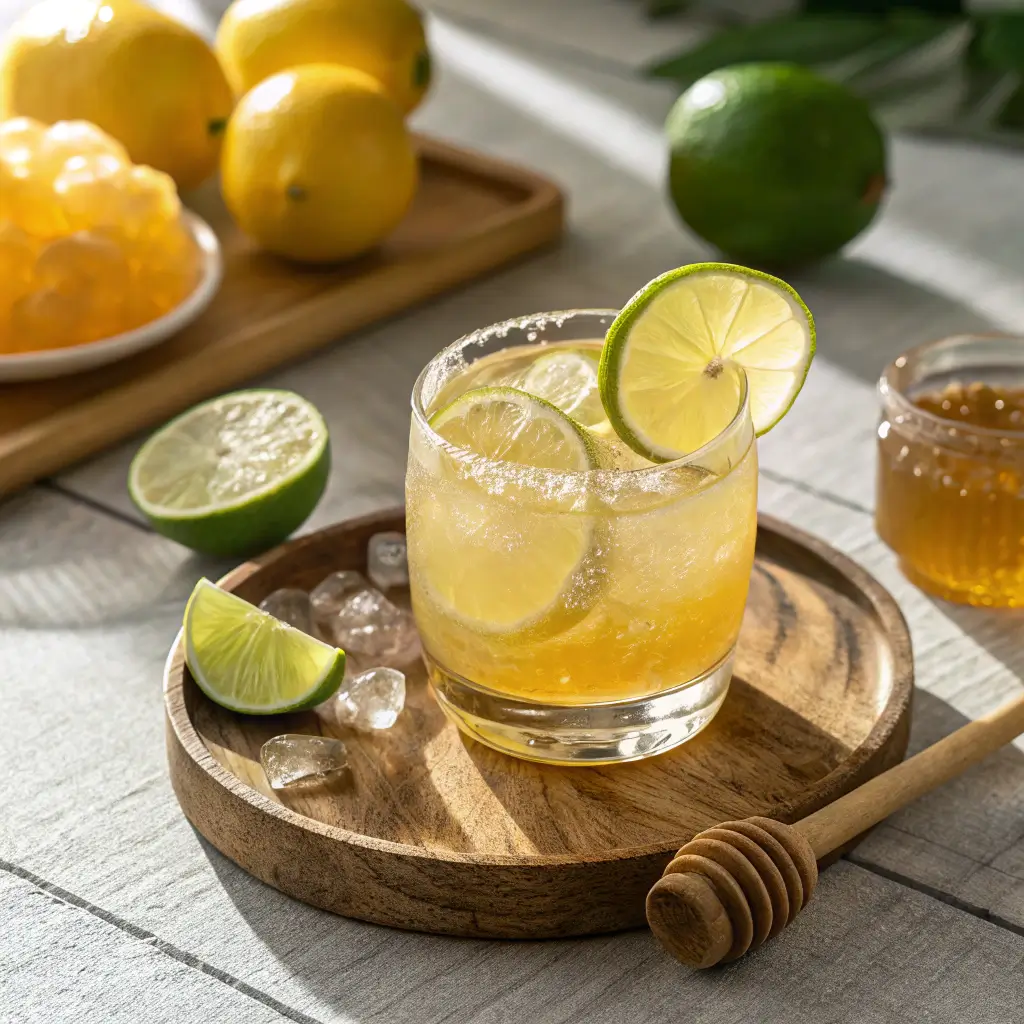 Preparing natural Mounjaro drink with fresh ingredients.