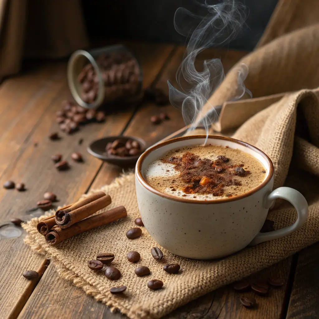 Steaming cup of coffee loophole